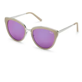 Quay Australia - Every Little Thing Cat Eye Sunnies in Silver/Pink