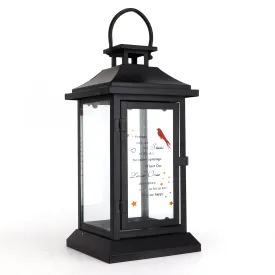 13''H Black Memorial Lantern in Memory of Loved One Memorial Gifts