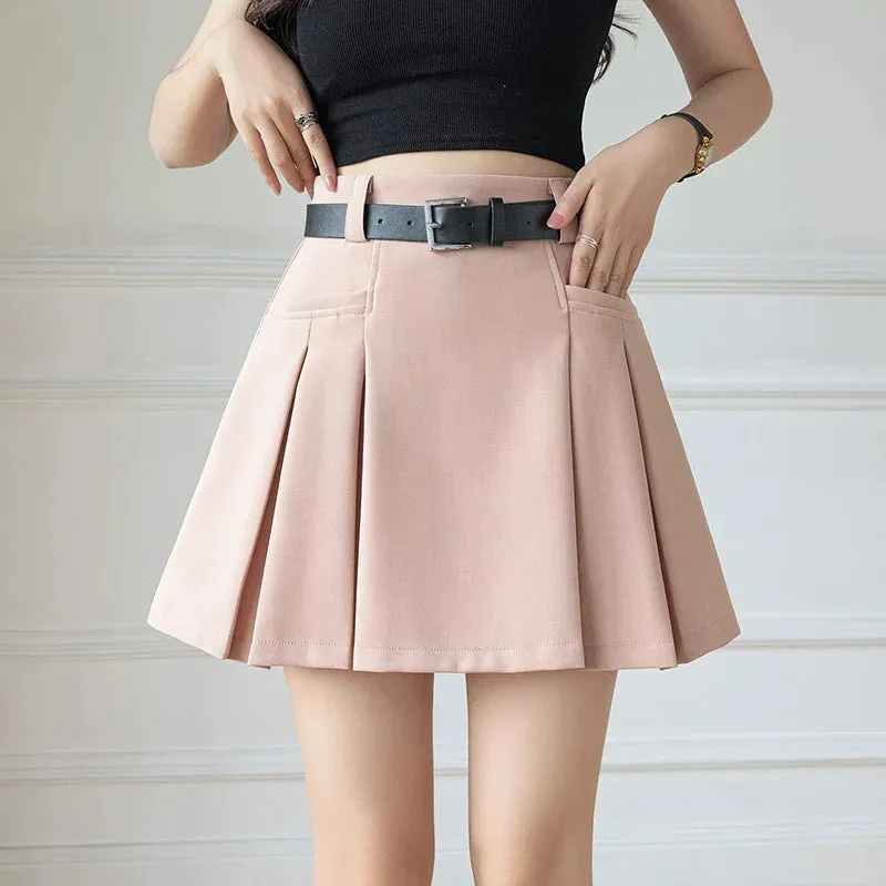 2024 New Summer High Waist Solid Above Knee Length Casual Mini Suit Shorts