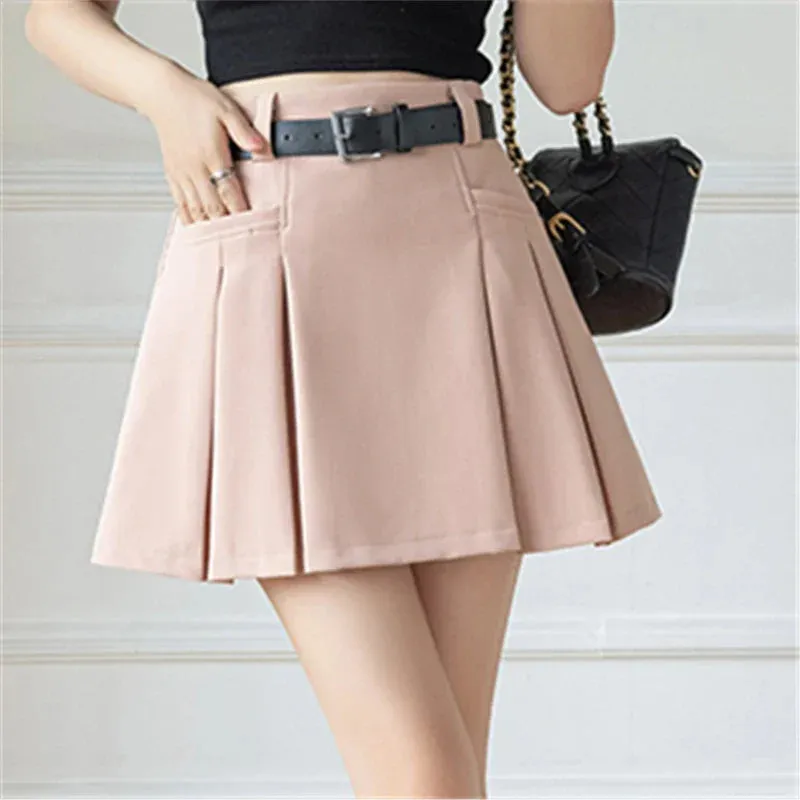 2024 New Summer High Waist Solid Above Knee Length Casual Mini Suit Shorts