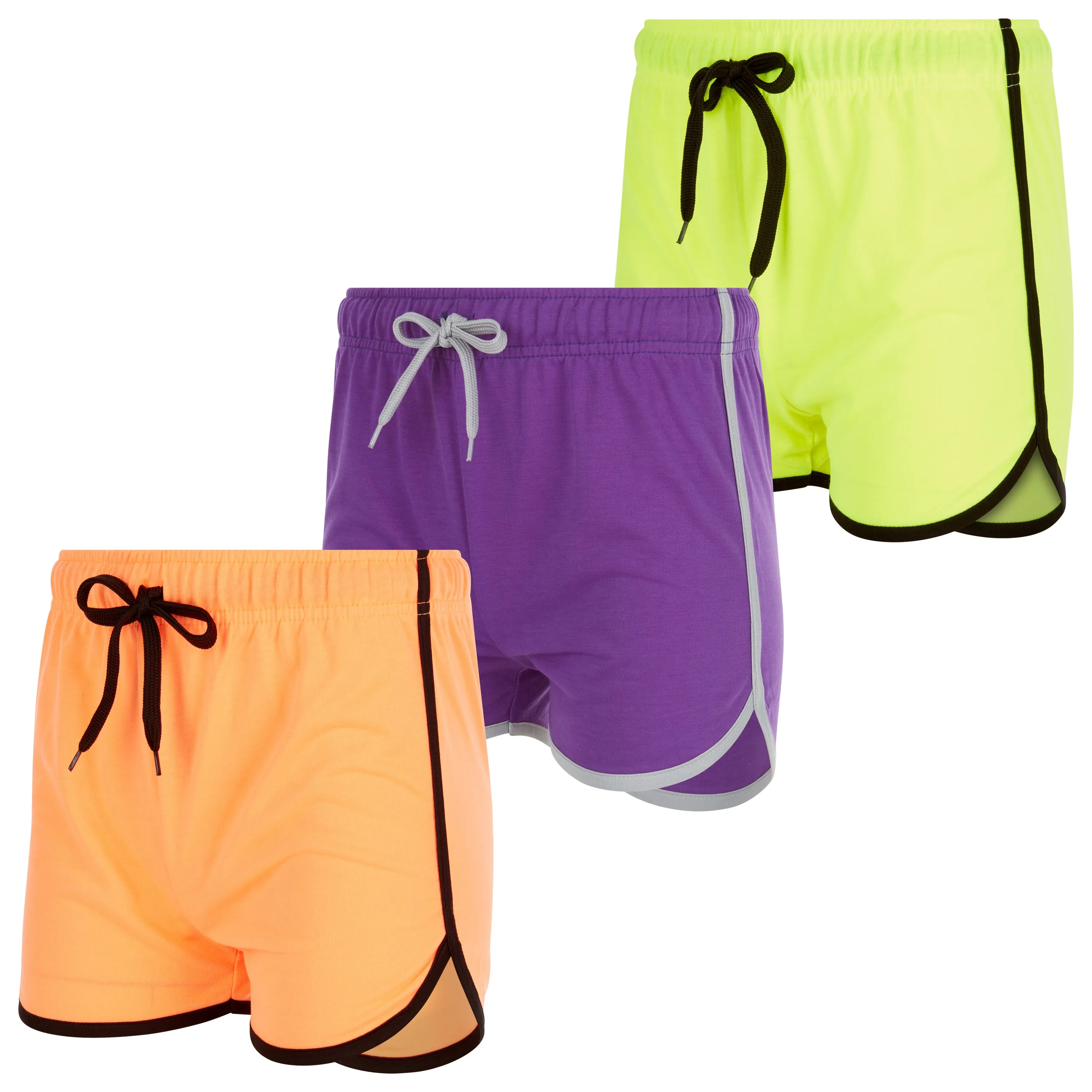 3 Pack: Womens Moisture-Wicking Ladies Hot Shorts - Ideal for Yoga, Running, and Everyday Wear