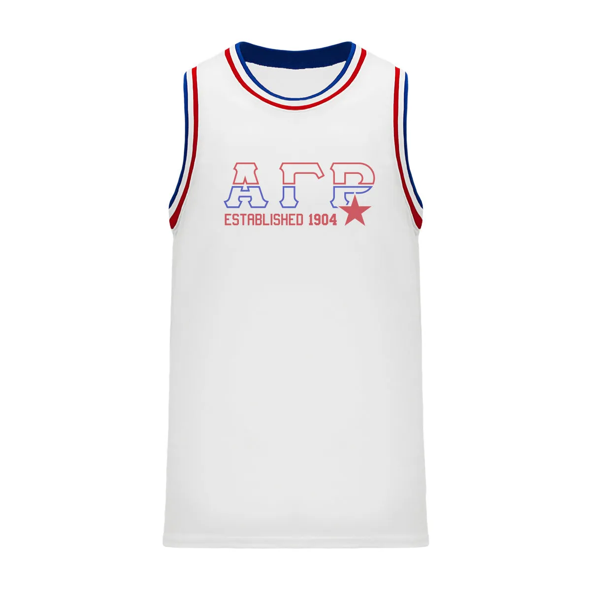 AGR Retro Block Basketball Jersey