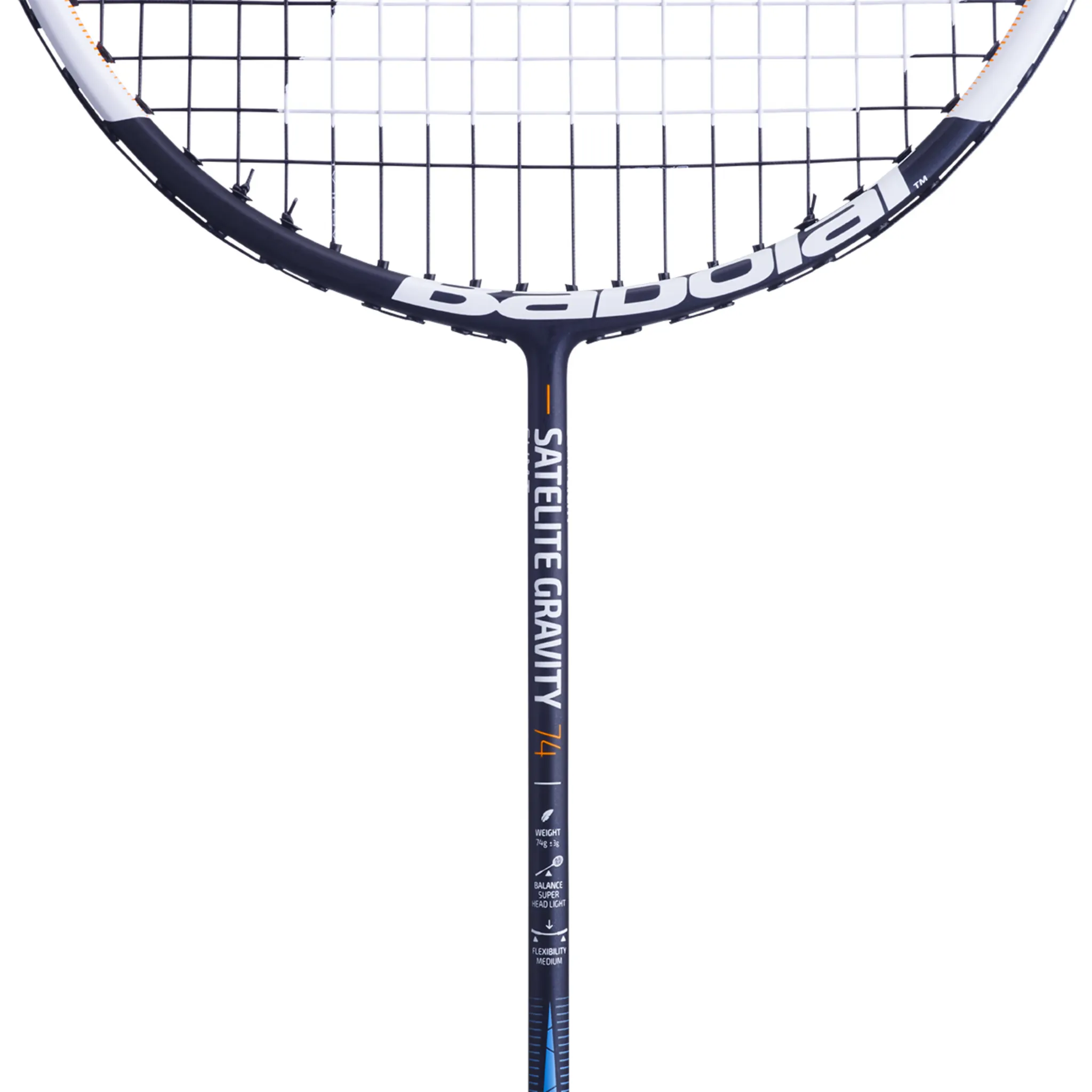 Babolat SATELITE GRAV74 String Badminton Racket [Navy]