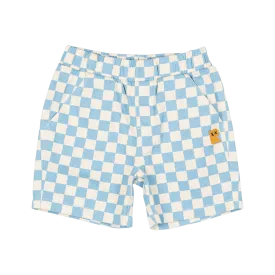 Blue Check Starter Shorts