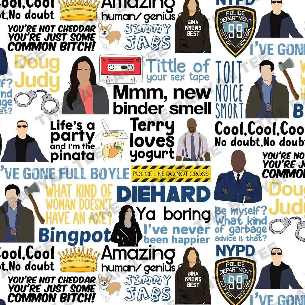 Brooklyn Nine Nine Drawstring Bag