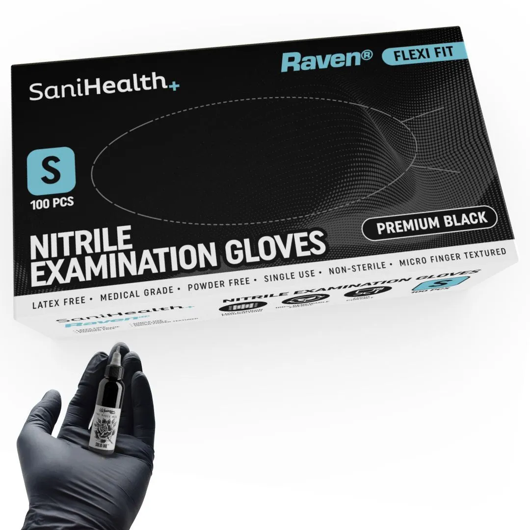 Carton - NITRILE BLACK SaniHealth RAVEN