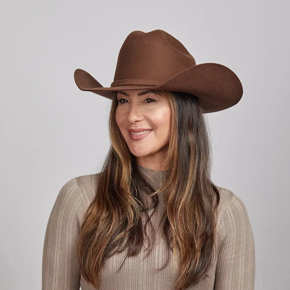 Cattleman | Womens Felt Cowgirl Hat with Western Hat Band