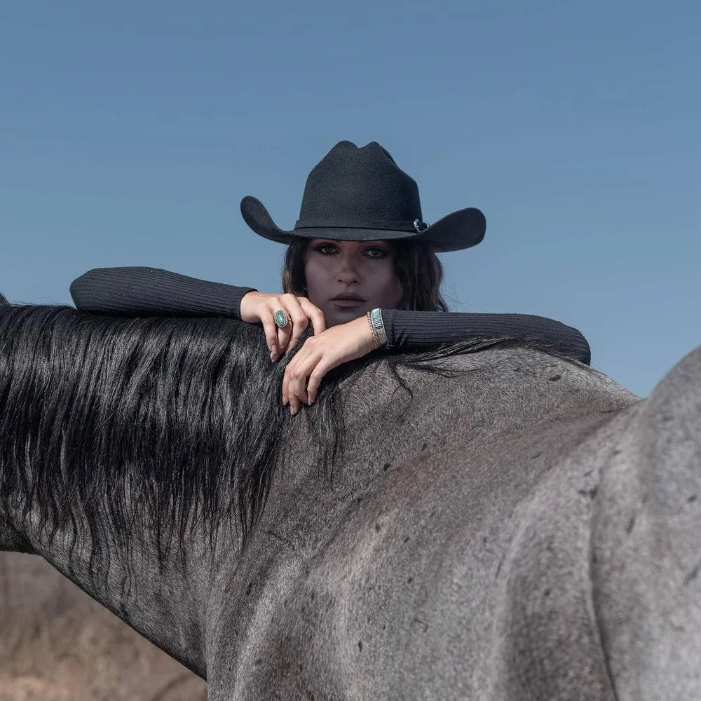 Cattleman | Womens Felt Cowgirl Hat with Western Hat Band