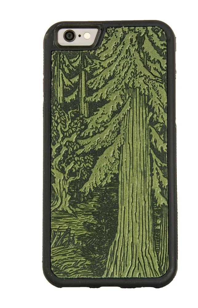 CLEARANCE Leather iPhone Case, Forest, Fern