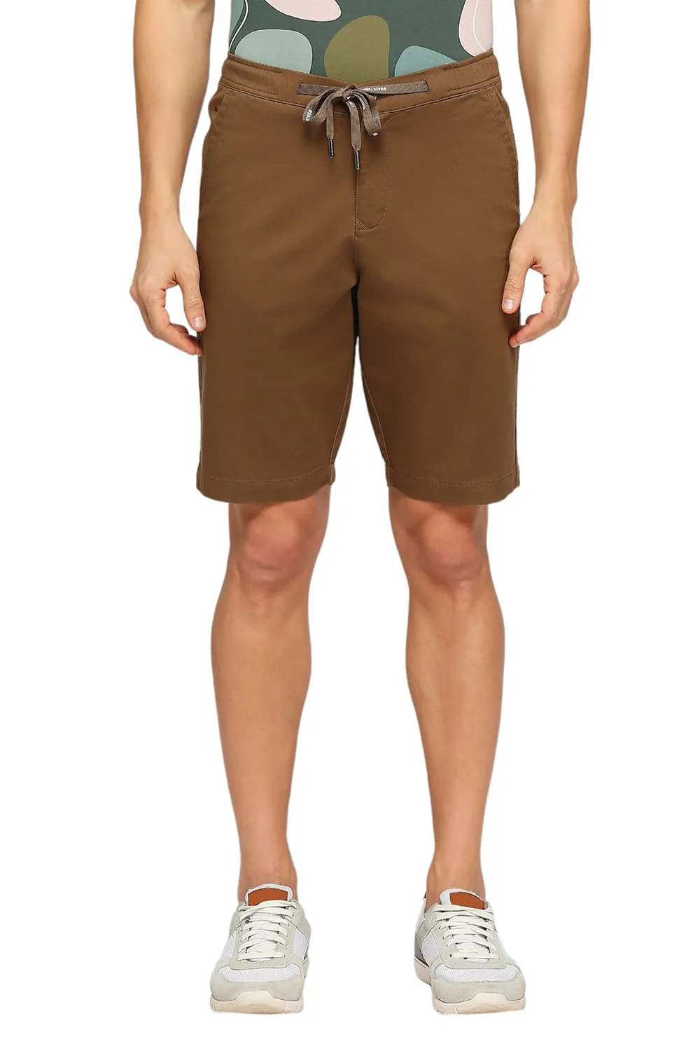 Comfort Fit Cotton Stretch Dobby Woven Shorts