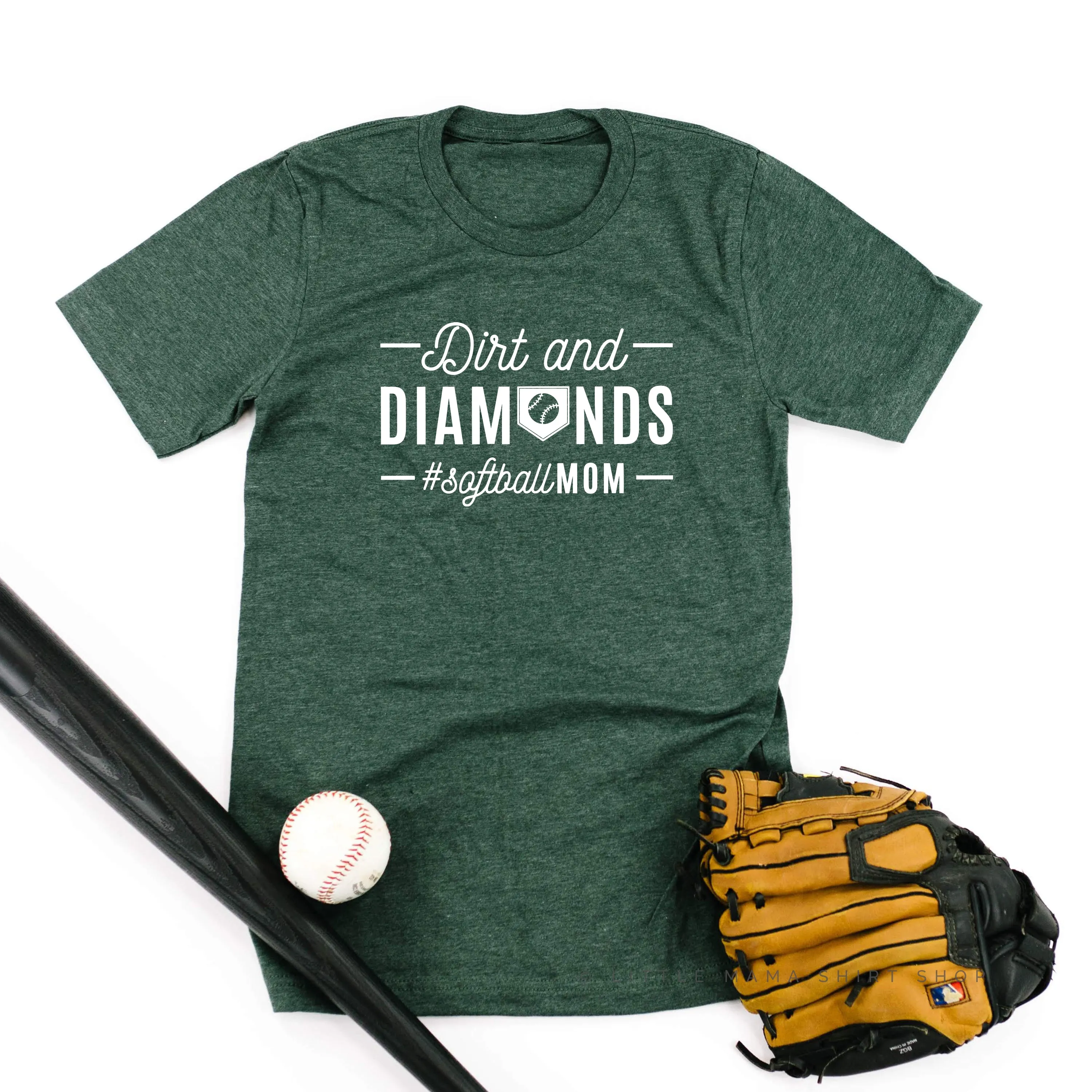 Dirt and Diamonds - Softball Mom - Unisex Tee