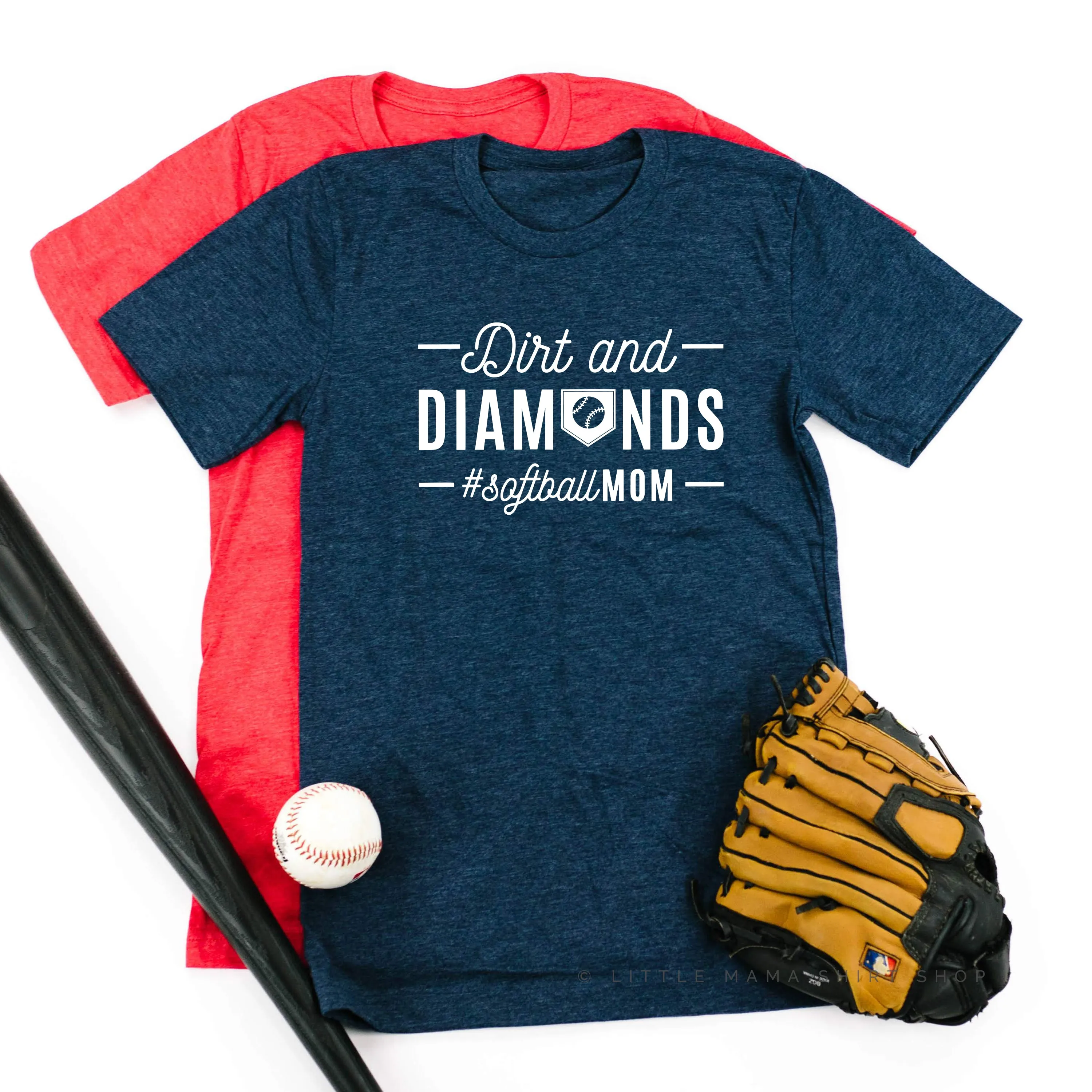 Dirt and Diamonds - Softball Mom - Unisex Tee