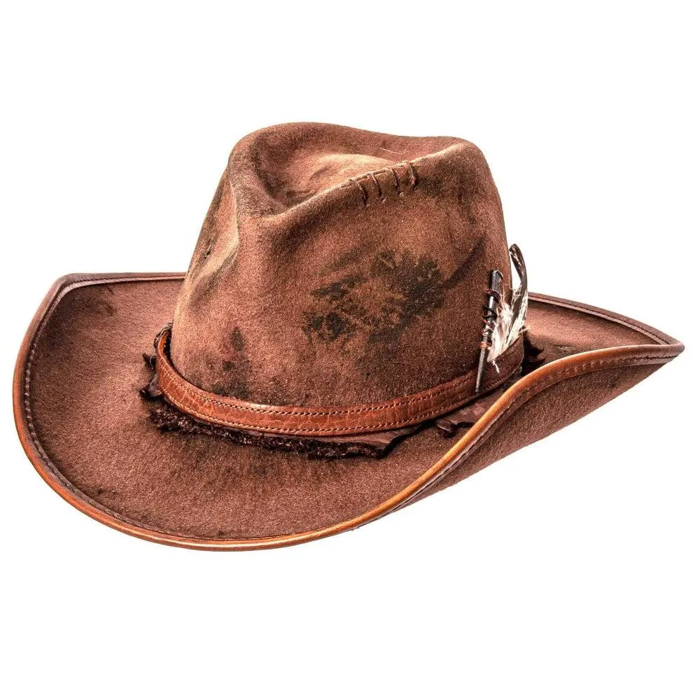 Duke | Mens Brown Felt Cowboy Hat