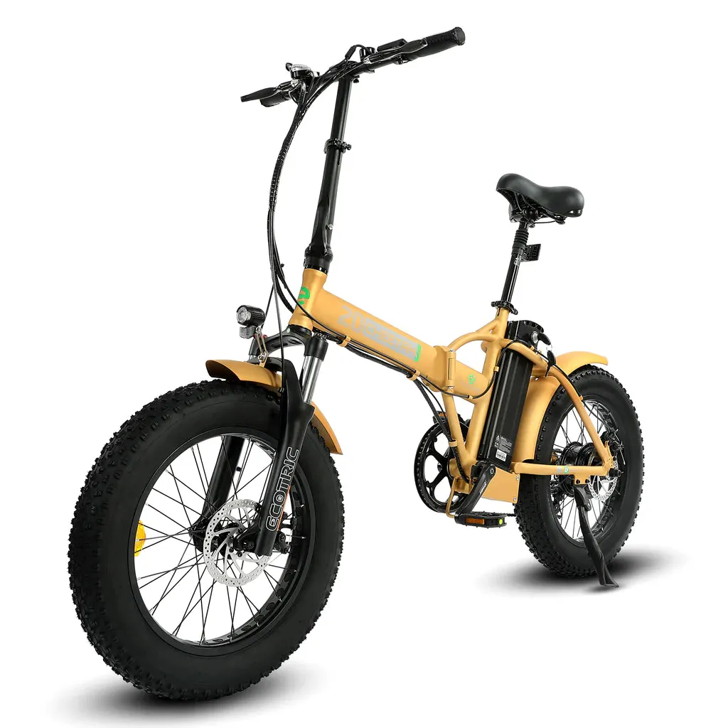 Ecotric 48V/13Ah 500W Folding Fat Tire Electric Bike With LCD Display