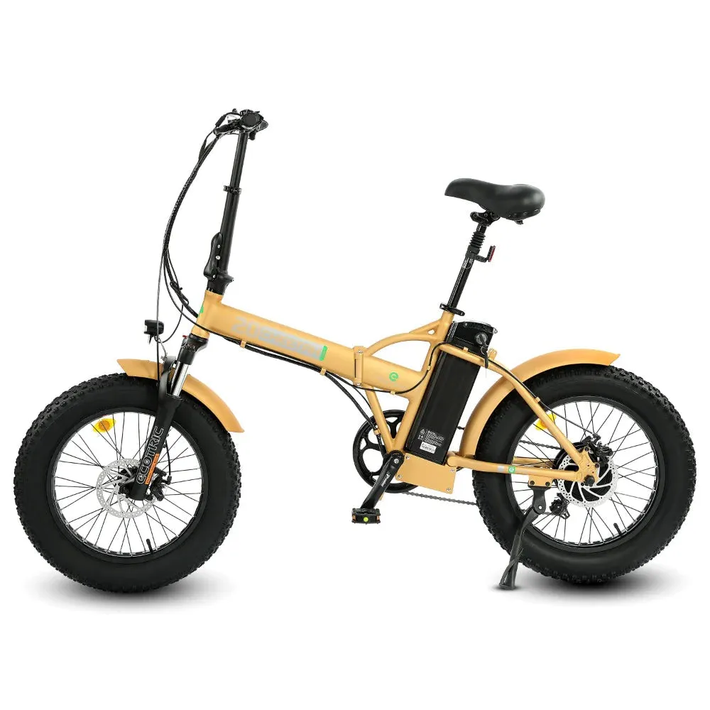 Ecotric 48V/13Ah 500W Folding Fat Tire Electric Bike With LCD Display