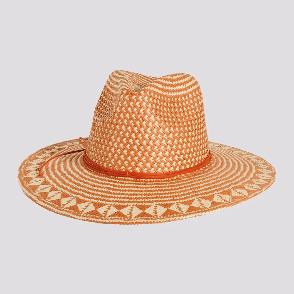 Eppie | Womens Two Tone Toyo Straw Sun Hat