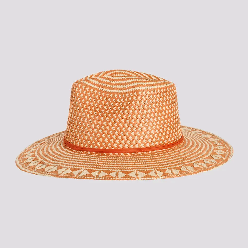 Eppie | Womens Two Tone Toyo Straw Sun Hat