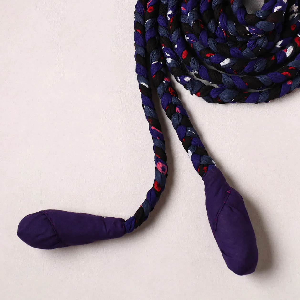 Handmade Upcycled Fabric Skipping Rope 45