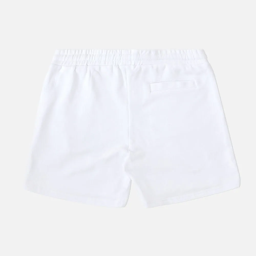 Iridescent Terry Shorts White