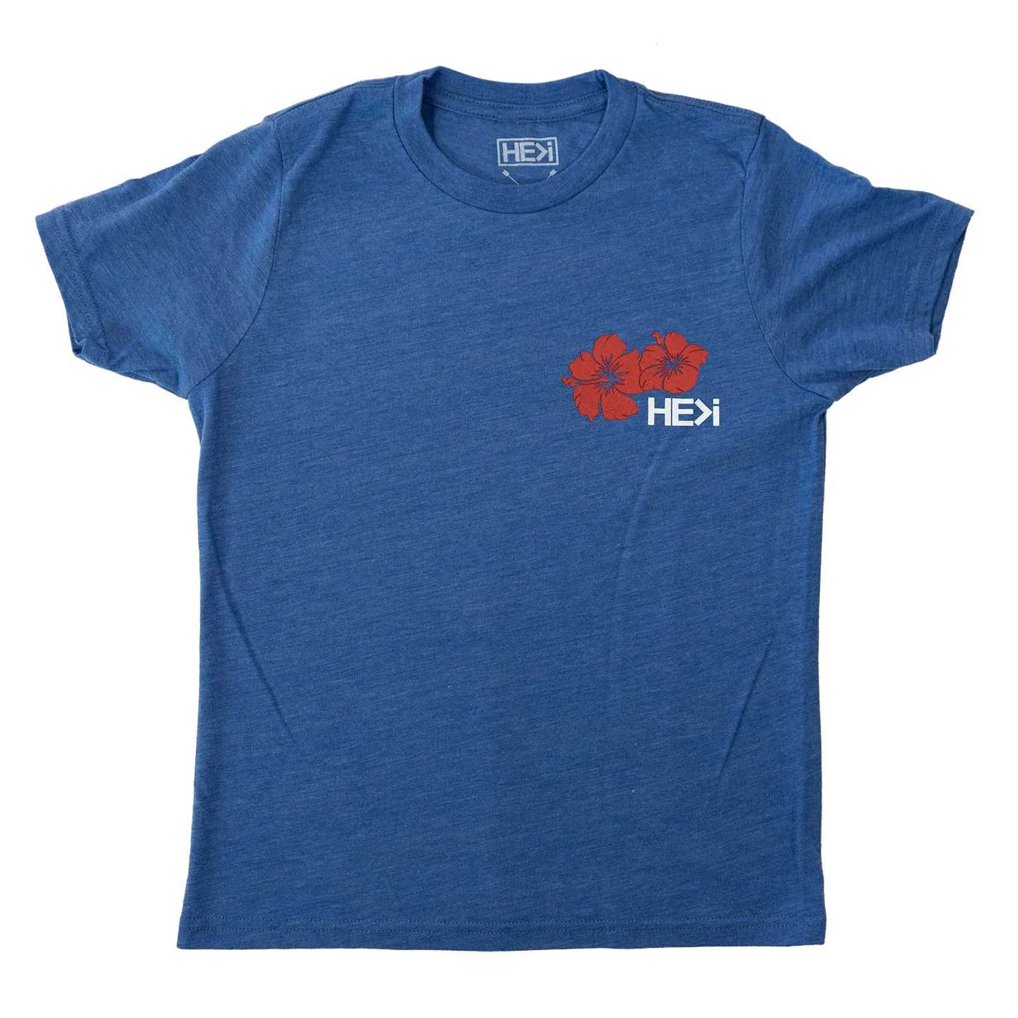 KID'S HIBISCUS TEE IN VINTAGE ROYAL