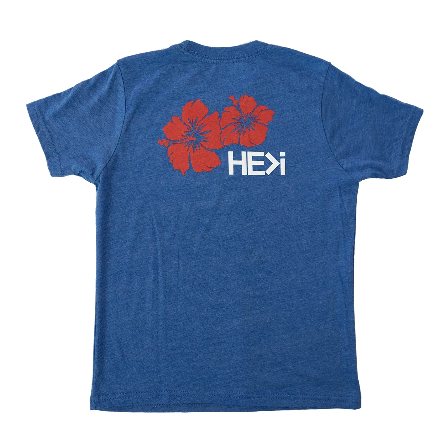 KID'S HIBISCUS TEE IN VINTAGE ROYAL