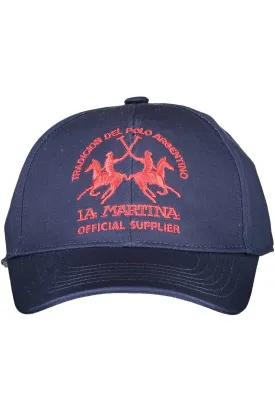 La Martina Blue Cotton Hats & Cap