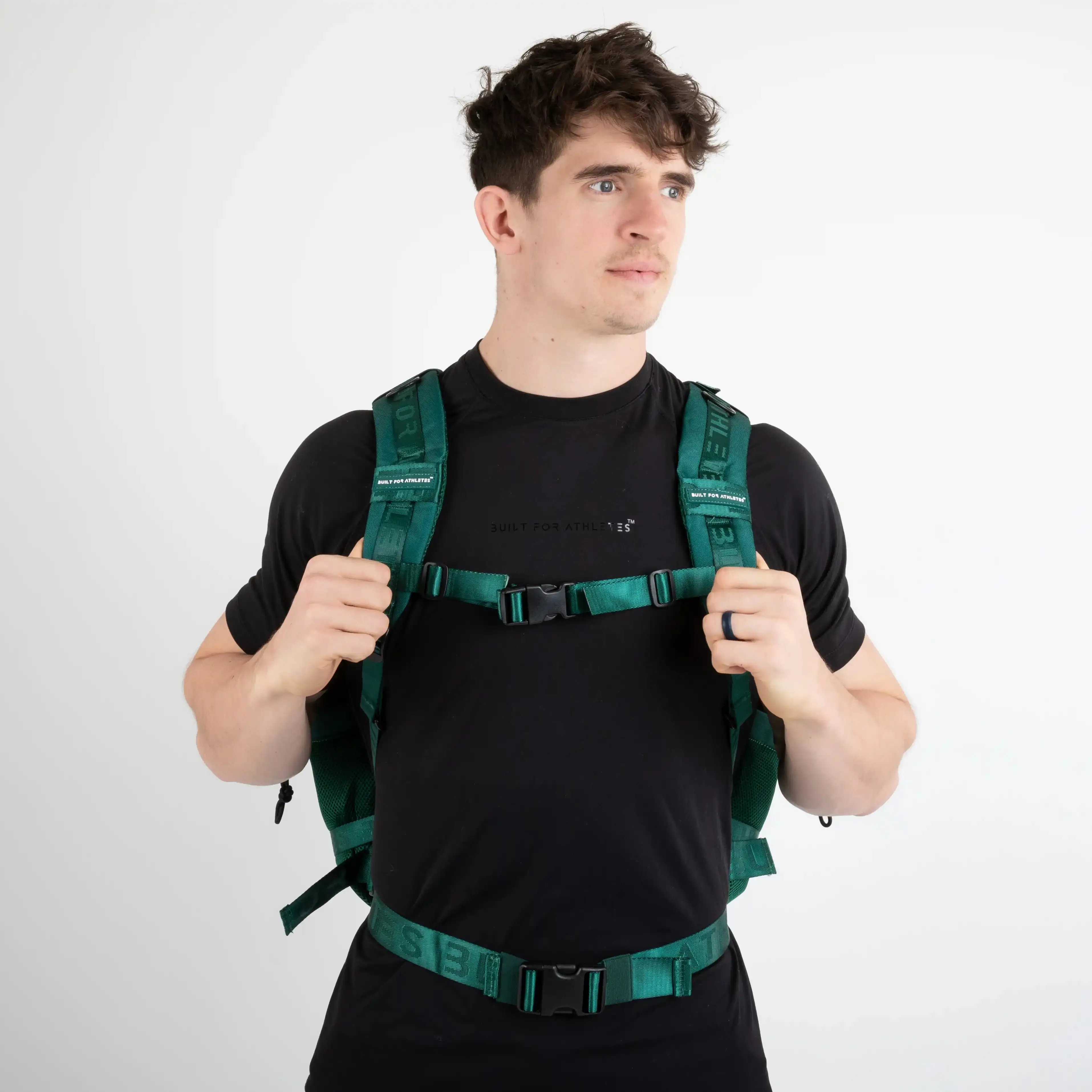 Large Forest Green Gym Backpack