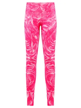 Legging Longa Neoprene Arabesco Pink