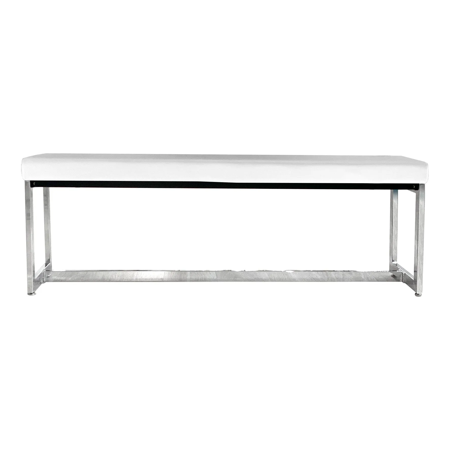 Modern White Dining Bench