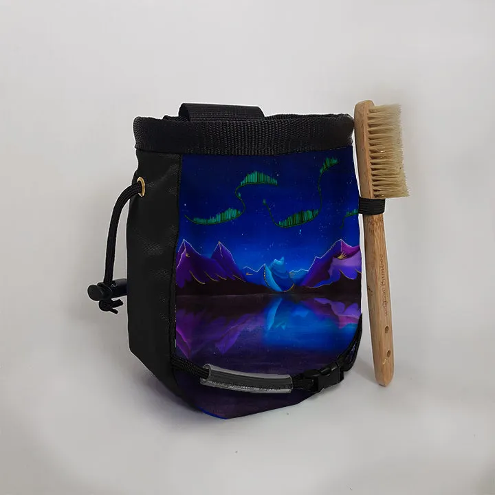 Northern Lights Chalk Bag by Mackenzie Brown