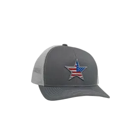 Oil Field Hats Usa Star White Cap