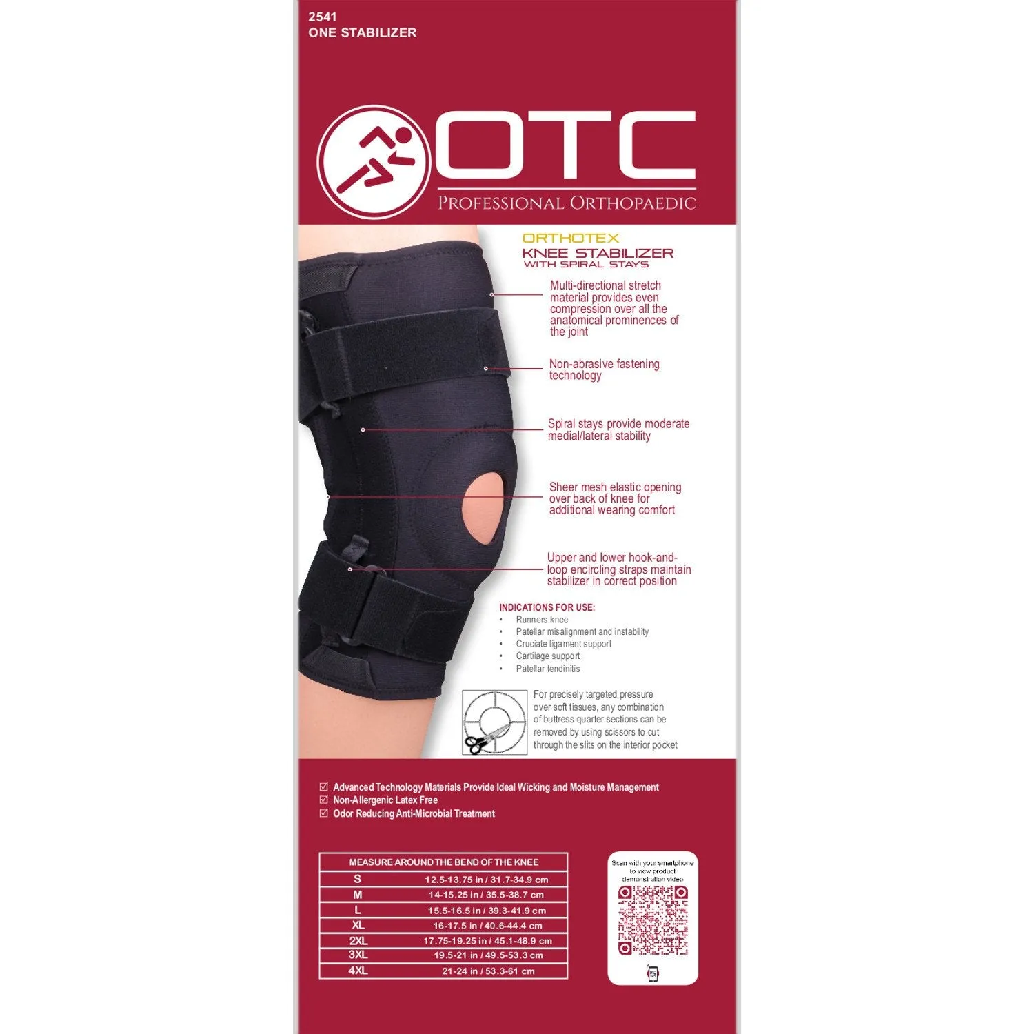 OTC KNEE STABIL ORTH STAYS - 2541