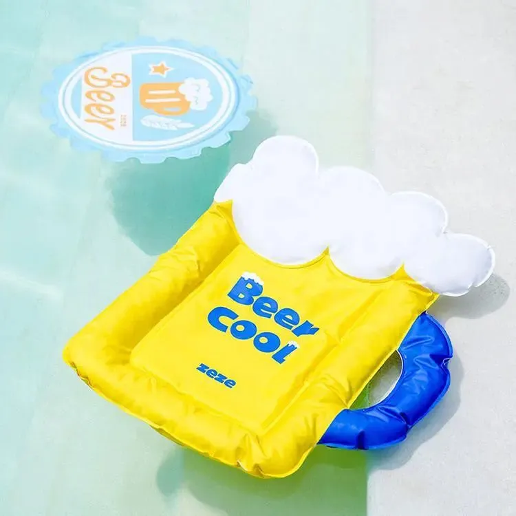 Pet Cooling Mat – Instant Chill with Beer Mug Inspired Design for Summer