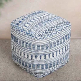 Ponoma Pouf Blue 40 x 40 x 40 CM