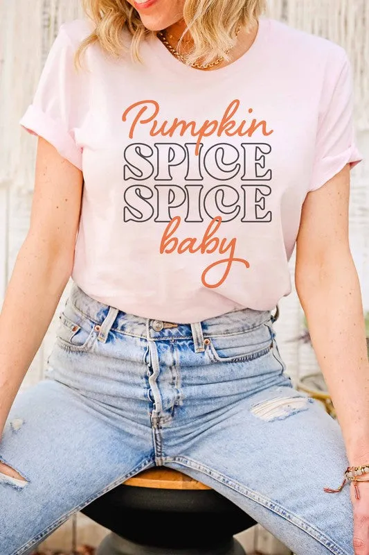 PUMPKIN SPICE BABY GRAPHIC TEE PLUS SIZE