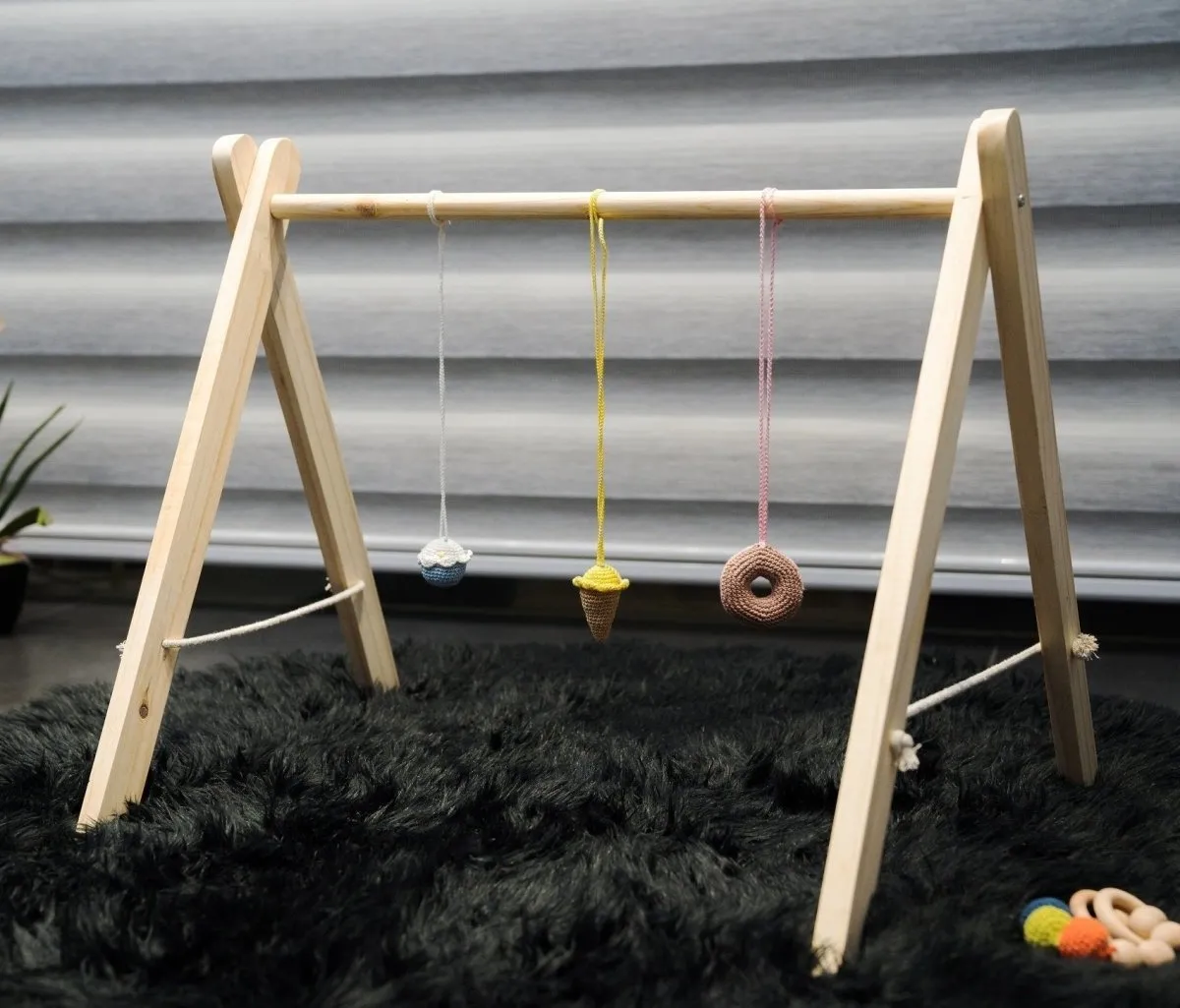 Rocking Potato Baby Activity Play Gym- Crochet desert