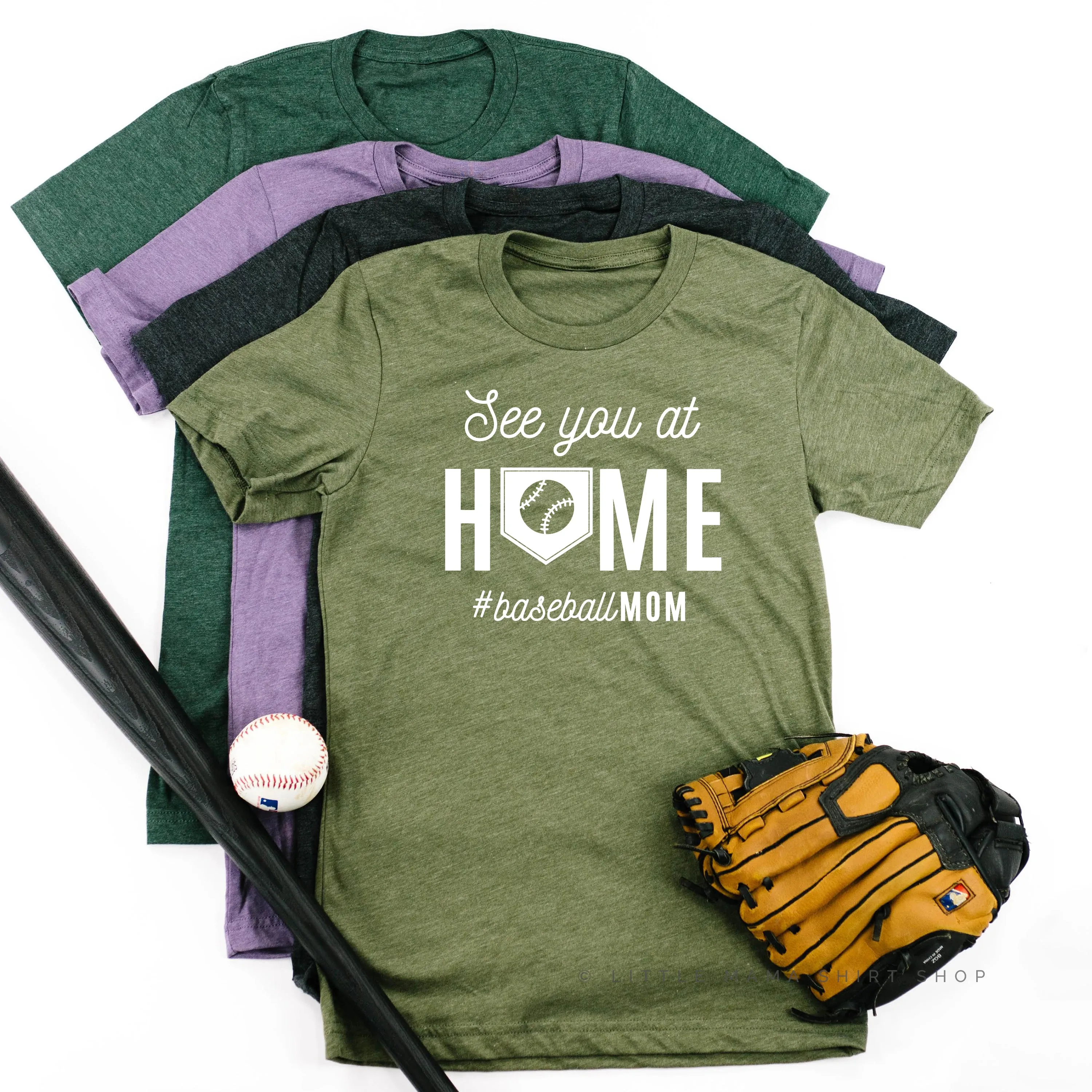 See You at Home #BaseballMom - Unisex Tee