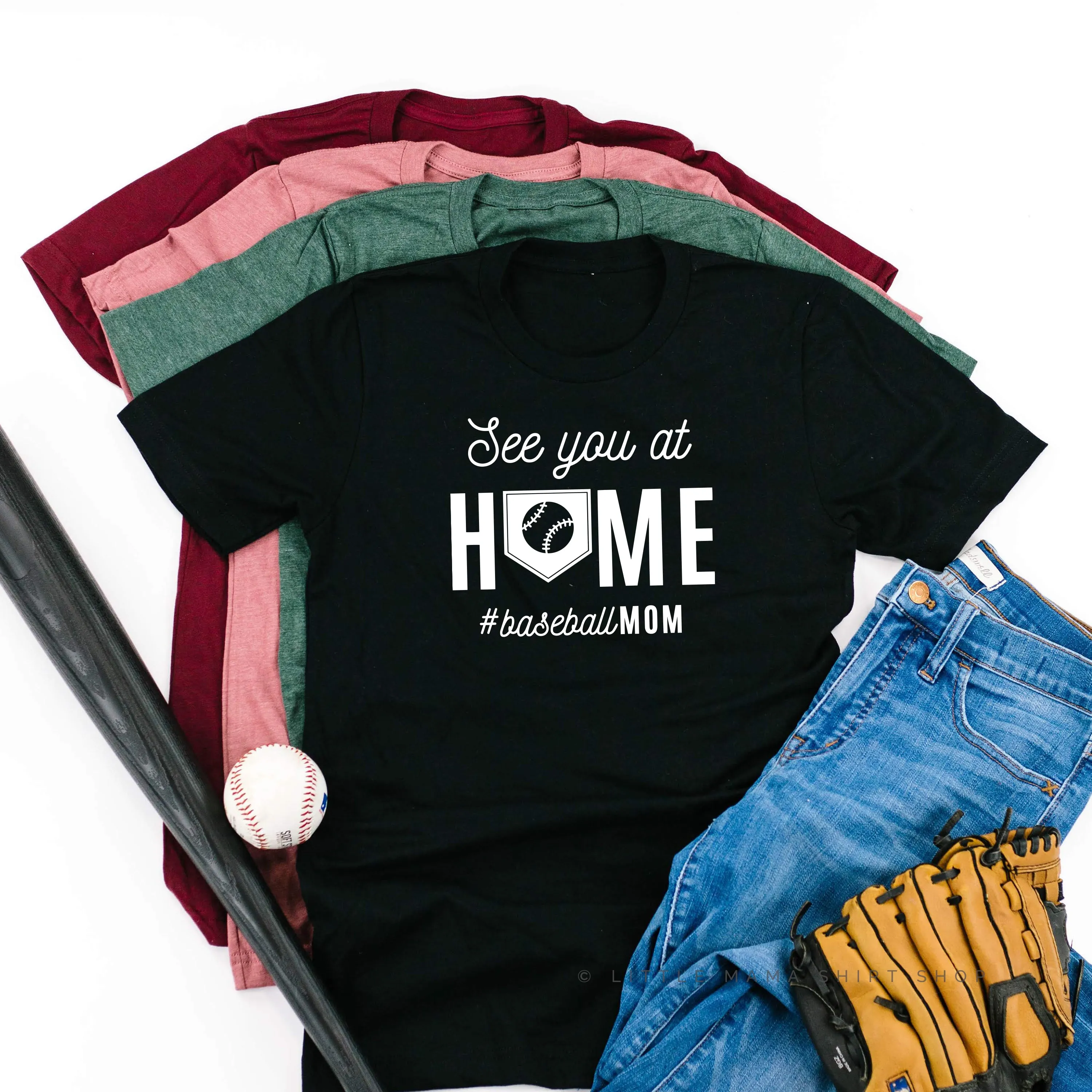 See You at Home #BaseballMom - Unisex Tee