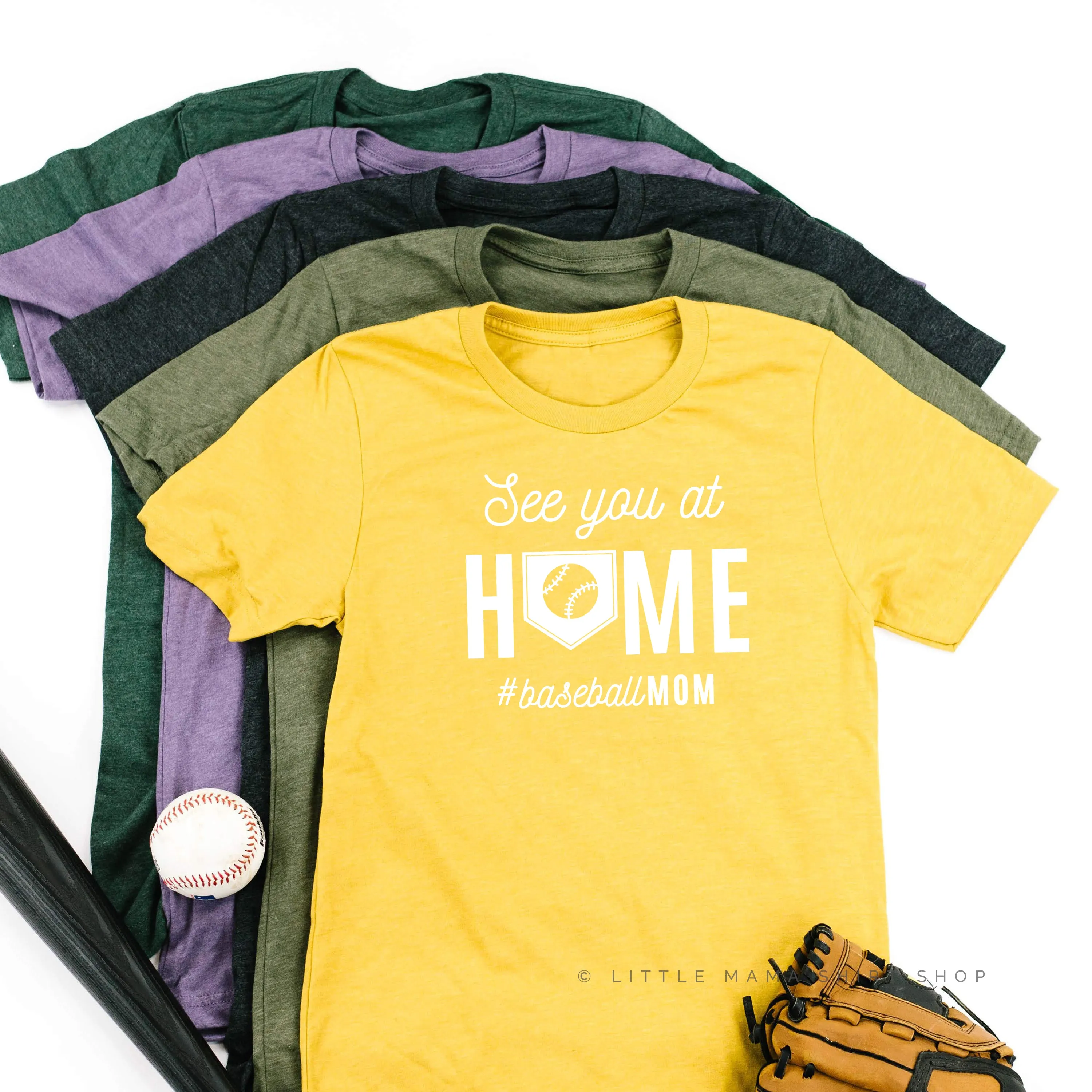 See You at Home #BaseballMom - Unisex Tee