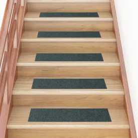 Self-adhesive Stair Mats Rectangular 15 pcs 76x20 cm Green