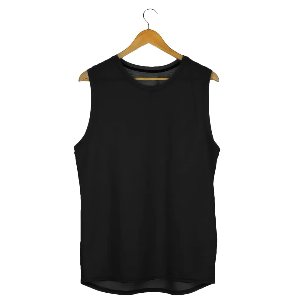 Sleeveless T shirt - Black