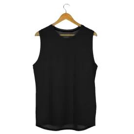 Sleeveless T shirt - Black