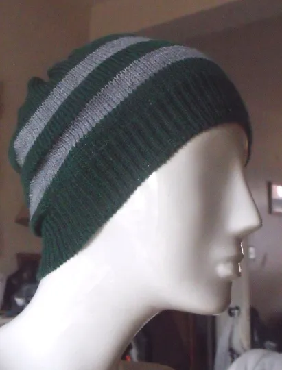 Slytherin colours, Harry Potter inspired, Pixie hat  year 3 style