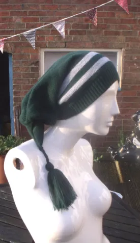 Slytherin colours, Harry Potter inspired, Pixie hat  year 3 style