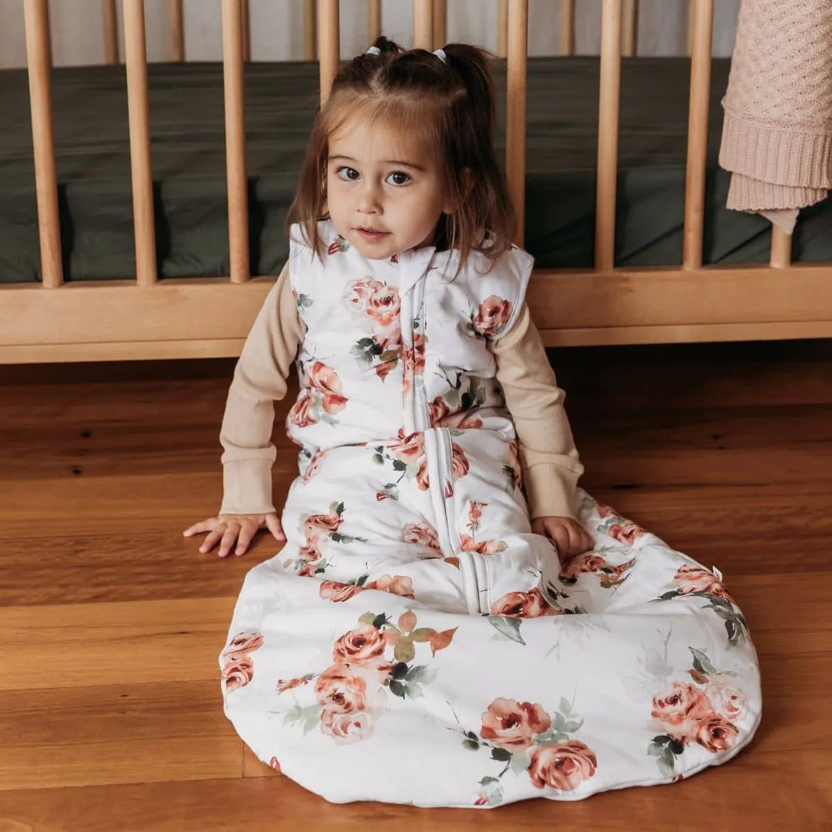 Snuggle Hunny Organic Jersey Sleeping Bag 2.5 TOG - Rosebud