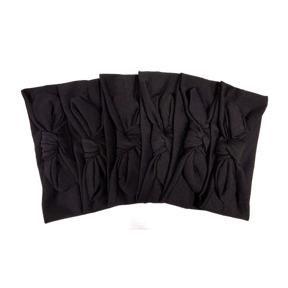 Stretch Knotted Turban Headbands 12-Pack