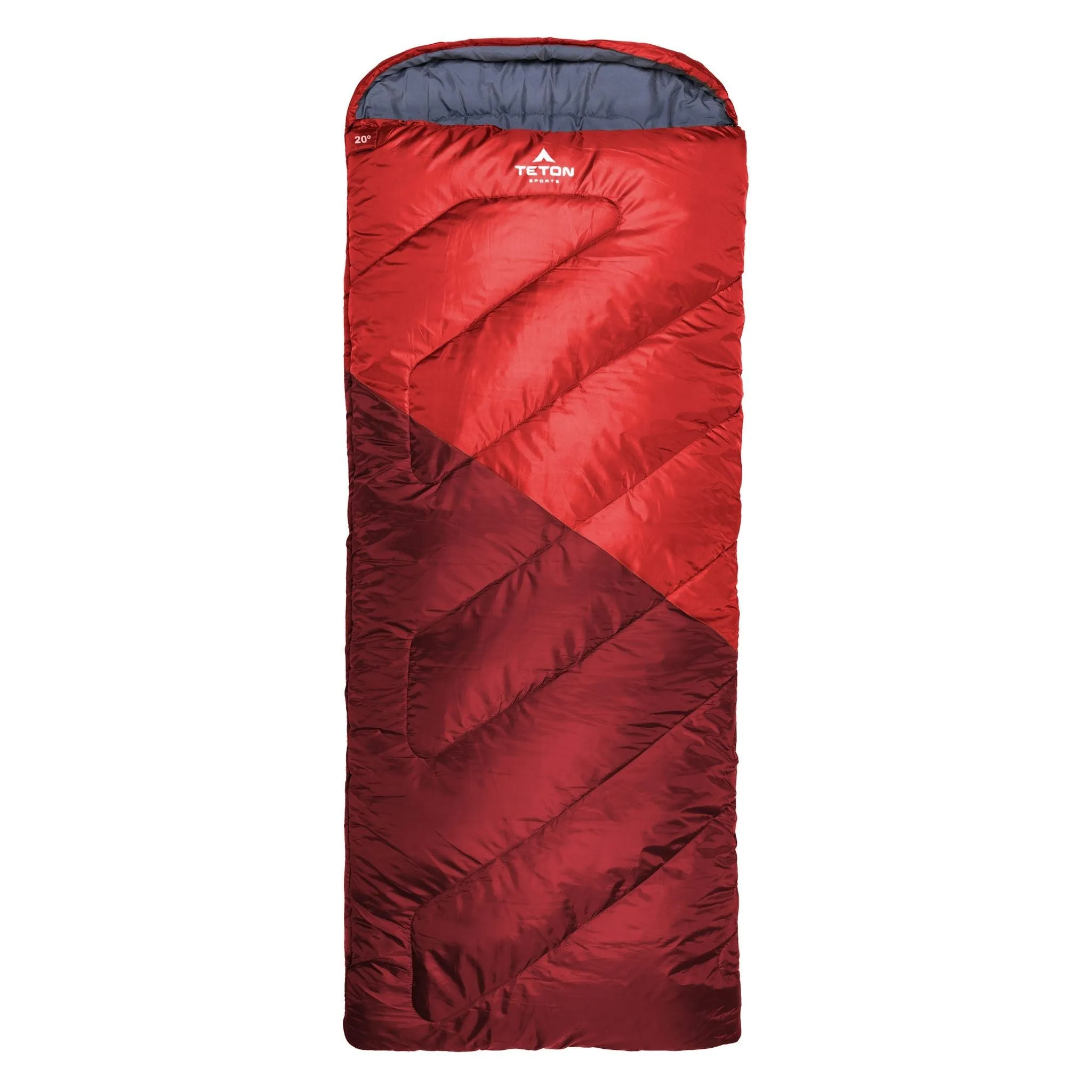 Teton Sports Celsius -7˚c/20˚f Sleeping Bag in Ruby and Grey