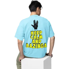 The Big Bang Theory Oversized T shirt - Keep Calm & Bazinga