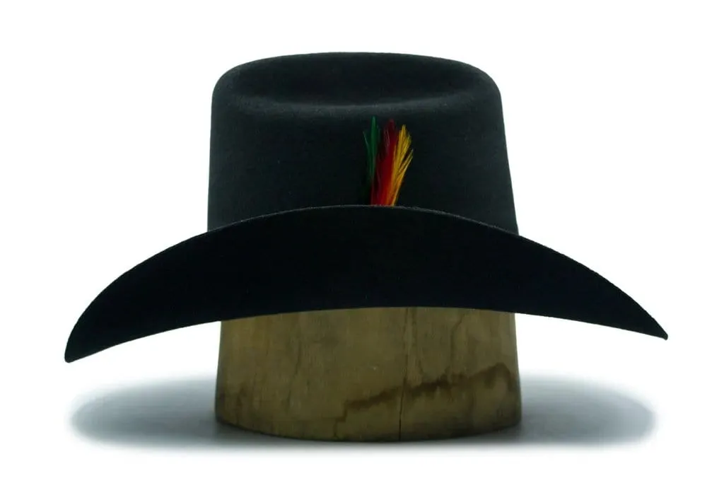 Tombstone 20X Cowboy Felt Hat Los Dos Carnales Shape Black TOM-2407