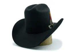 Tombstone 20X Cowboy Felt Hat Los Dos Carnales Shape Black TOM-2407